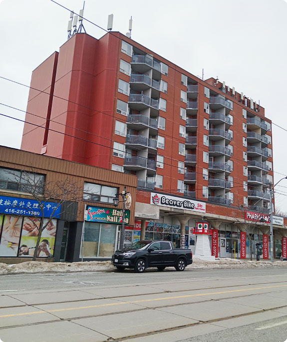 Residential neighborhood showing roofs for inspection services